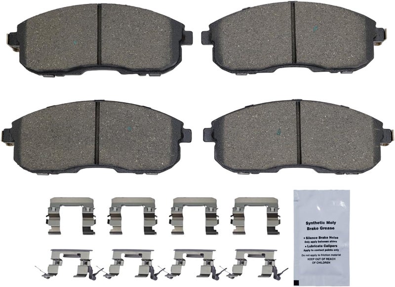 HUSCH D815 Front Ceramic Brake Pads Kit Fit For INFINITI I35 2002-2004, For Nissan Altima 2002-2006, For Cube 2011-2014, For Maxima 2002-2003, For Sentra 2011-2019, For Versa 2007-2012 - Image 2